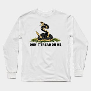 Dont tread on me - retro_yellow Long Sleeve T-Shirt